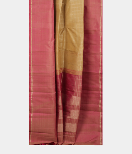 Beige Handwoven Kanjivaram Silk Saree T2426202