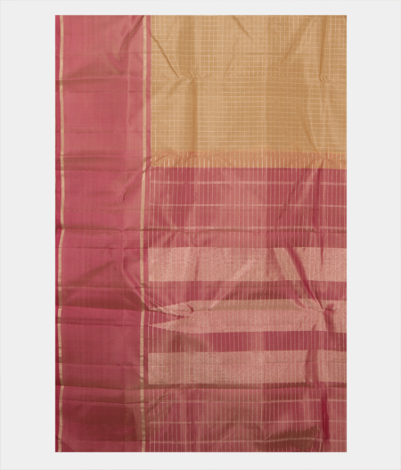 Beige Handwoven Kanjivaram Silk Saree T2426204