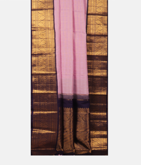 Lavender Handwoven Kanjivaram Silk Saree T2143712