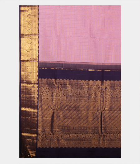 Lavender Handwoven Kanjivaram Silk Saree T2143714