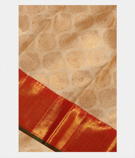 Off White Handwoven Kanjivaram Silk Saree T231809-image