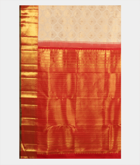 Off White Handwoven Kanjivaram Silk Saree T2318094