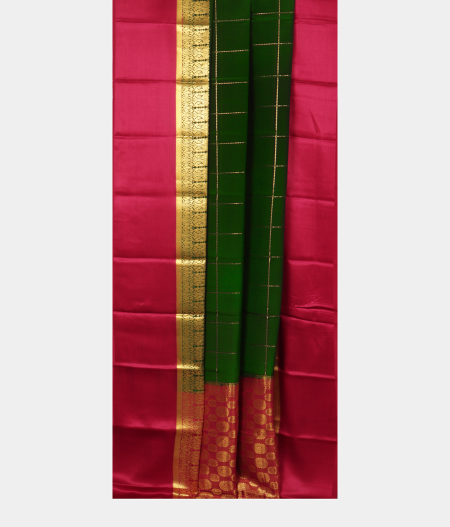 Green Mysore Silk Saree T2420082
