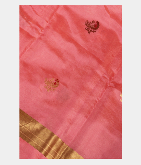 Light Pink Banaras Tissue Silk Saree T236896-image