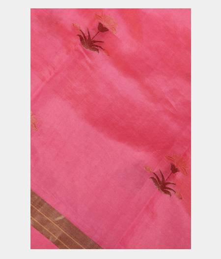 Pink Banaras Tissue Silk Saree T219232-image