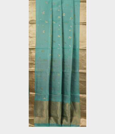Blue Banaras Tissue Silk Saree T2368942