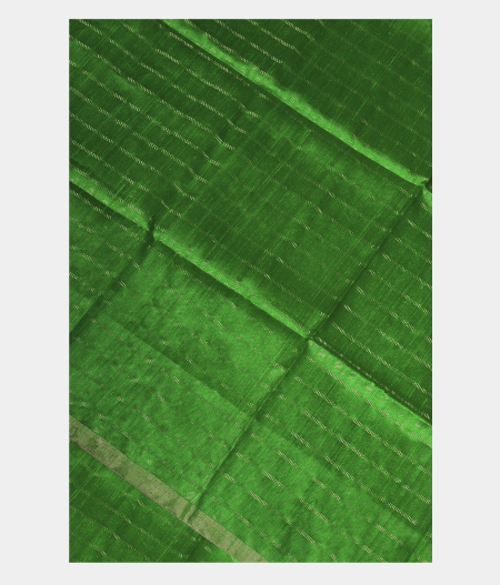 Green Woven Raw Silk Saree T240270-image