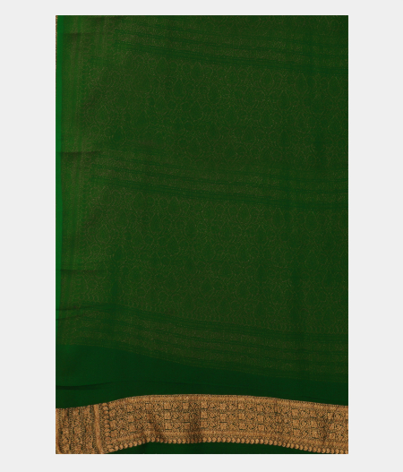 Purple Banaras Georgette Silk Saree T2363323