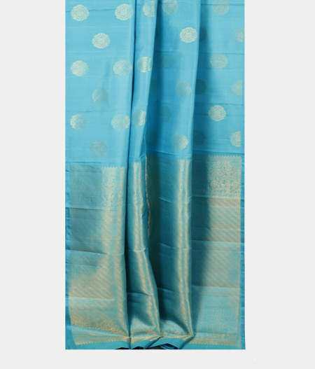 Blue Handwoven Kanjivaram Silk Saree T2240942