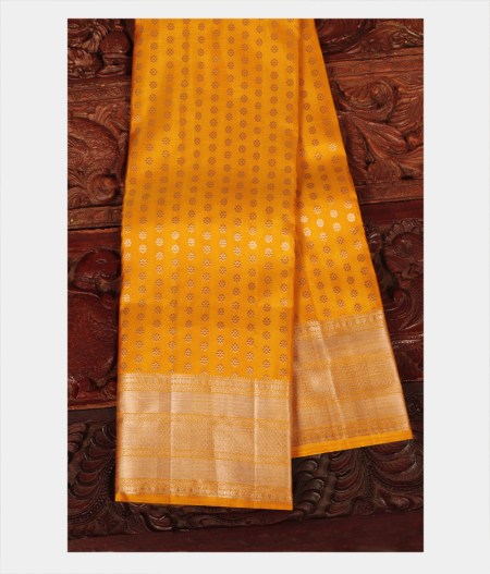Yellow Handwoven Kanjivaram Silk Saree T242311-image