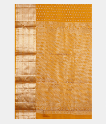 Yellow Handwoven Kanjivaram Silk Saree T2423114