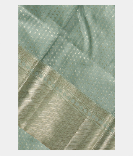 Powder Blue Handwoven Kanjivaram Silk Saree T242378-image