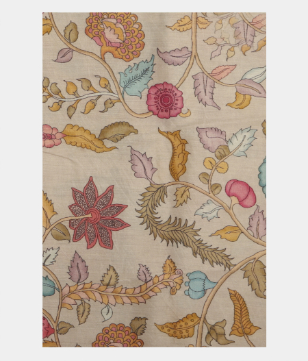 Grey Kora Organza Printed Saree T2443382