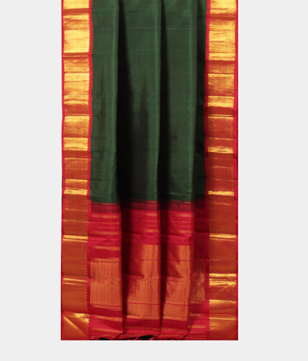 Green Handwoven Kanjivaram Silk Saree T2388852