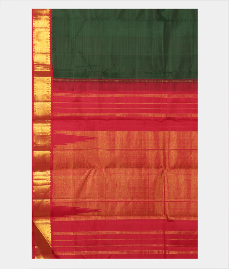 Green Handwoven Kanjivaram Silk Saree T2388854