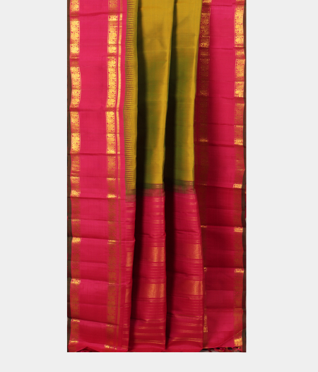 Green Handwoven Kanjivaram Silk Saree T2440012