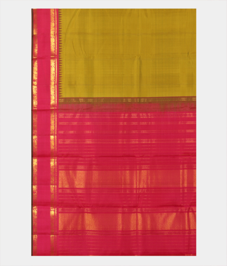 Green Handwoven Kanjivaram Silk Saree T2440014