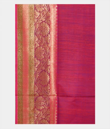 Orange Banaras Tussar Saree T2384883