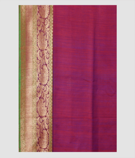 Red Banaras Tussar Saree T2384713