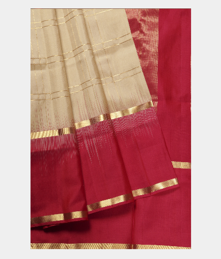Beige Soft Silk saree T2429292