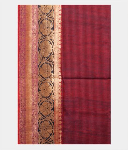 Peacock Green Banaras Tussar Saree T2384733