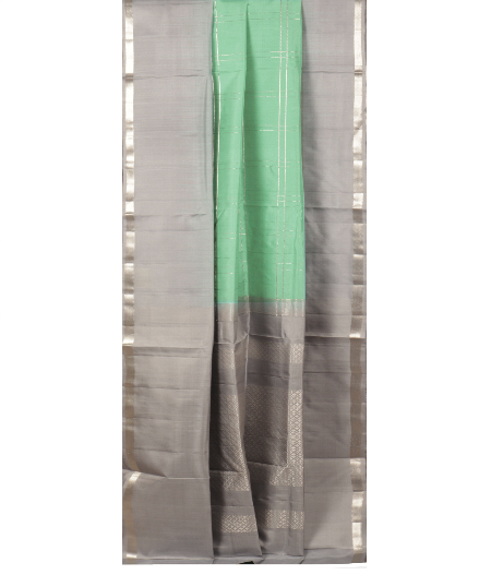 Aqua Blue Soft Silk saree T2429395