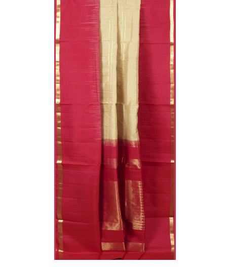 Beige Soft Silk saree T2429295