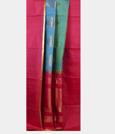 Peacock Blue Soft Silk SareeT2429815