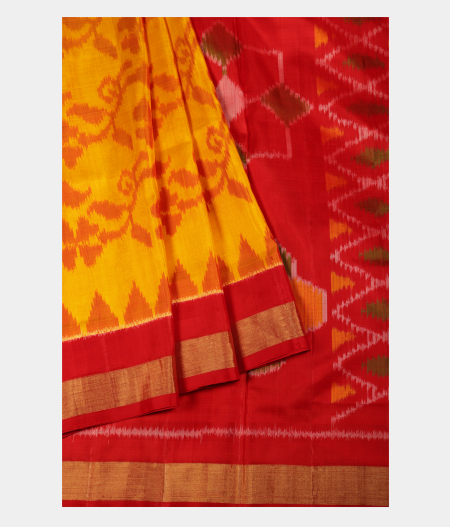 Yellow Soft Silk saree T2431352