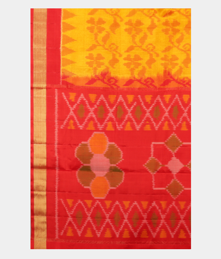 Yellow Soft Silk saree T2431355