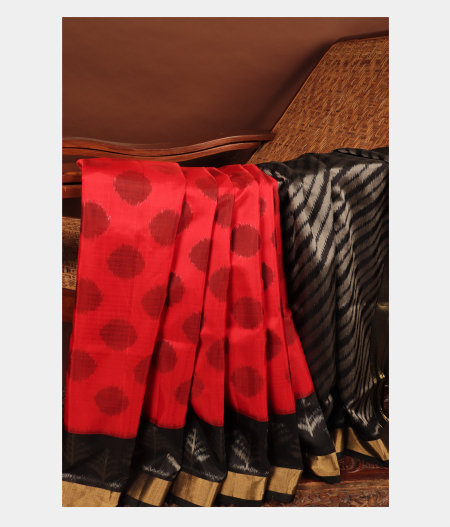 Red Soft Silk saree T243137-image