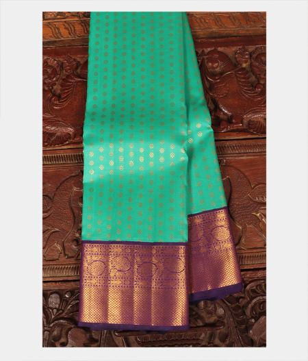 Green Handwoven Kanjivaram Silk Saree T231279-image