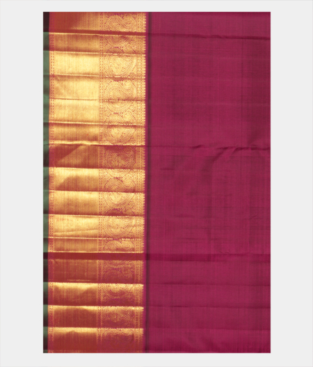 Green Handwoven Kanjivaram Silk Saree T2437273