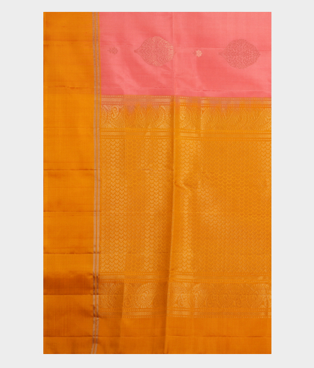 Peach Soft Silk Saree T2424444
