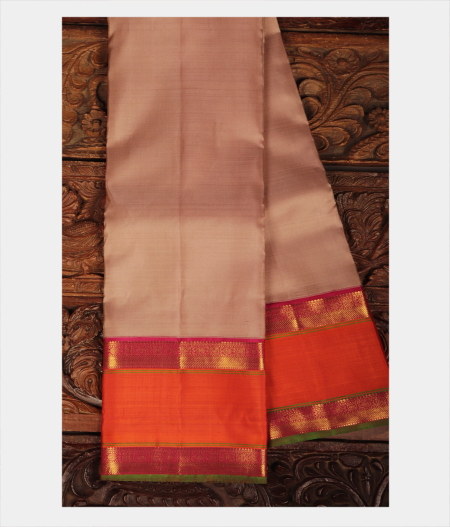 Beige Handwoven Kanjivaram Silk Saree T238700-image