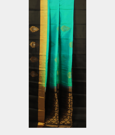 Greenish Blue Soft Silk Saree T2425522