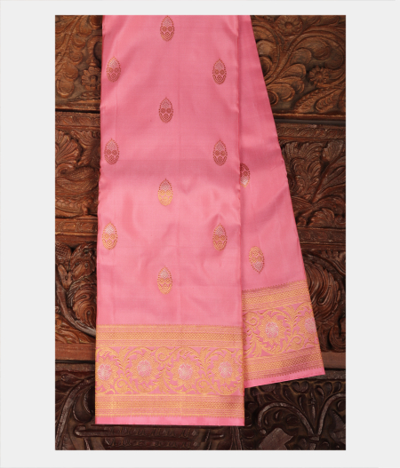Pink Handwoven Kanjivaram Silk Saree T196690-image