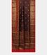 Dark Brown Soft Printed Cotton Saree T2418382
