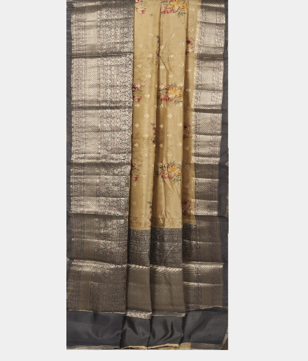 Beige Chaniya Silk Saree T2399042