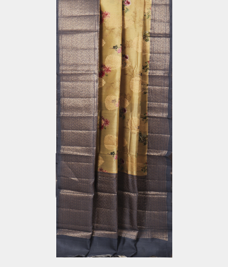 Beige Chaniya Silk Saree T2399182