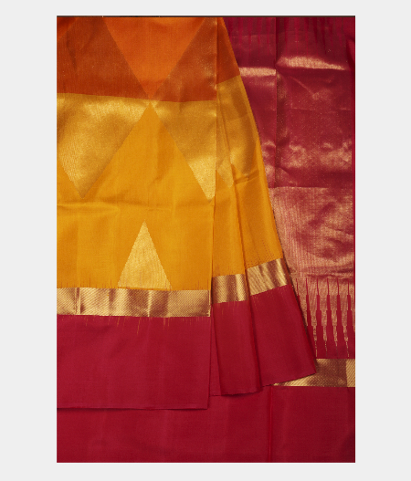 Yellow Soft Silk Saree T2429712