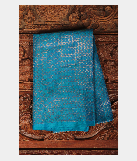 Blue Handwoven Kanjivaram Silk Blouse T11 -image
