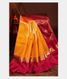 Orangish Yellow Soft Silk Saree T2429901