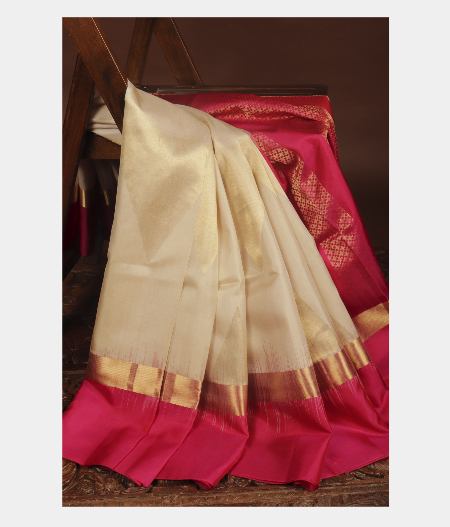 Off White Soft Silk Saree T242954-image