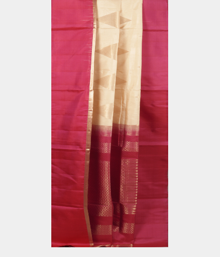 Off White Soft Silk Saree T2429545