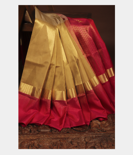 Beige Soft Silk Saree T242999-image