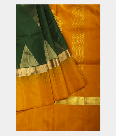 Bottle Green Soft Silk Saree T2429942