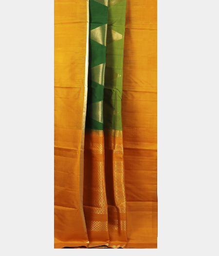 Bottle Green Soft Silk Saree T2429945