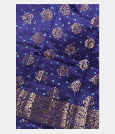 Blue Chaniya Silk Saree T219965-image