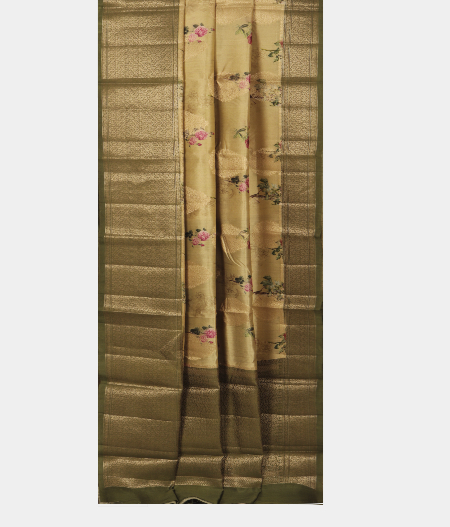 Beige Chaniya Silk SareeT2399202